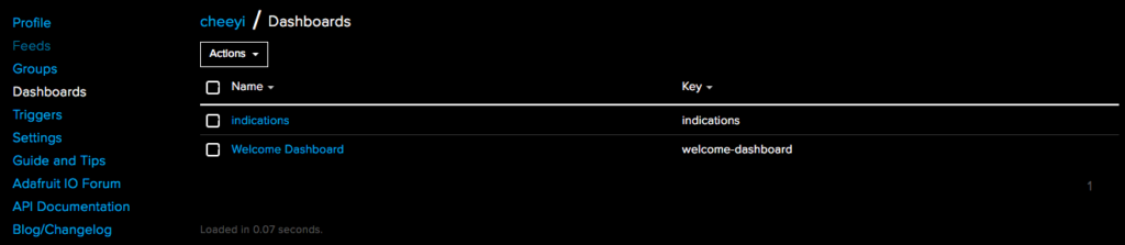 Visualizing multiple data sources using an Adafruit IO dashboard