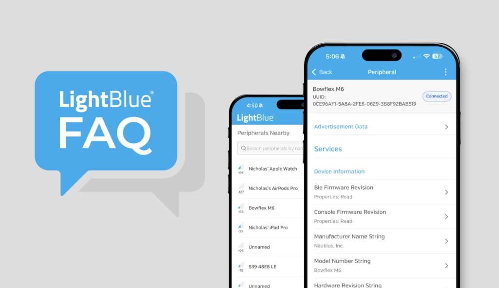 A screenshot of the LightBlue mobile phone interface.