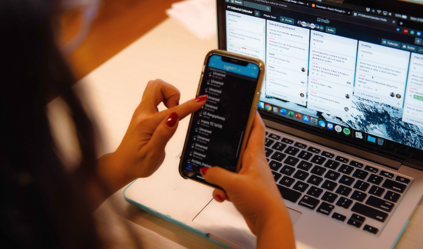 Engineer working on LightBlue Features in Punch Through Office