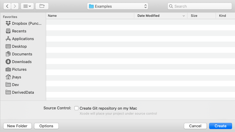 create project