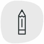 A Product Design Icon with grey background.