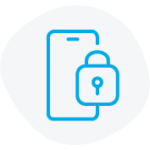 Icons Security Mobile Bluegrey